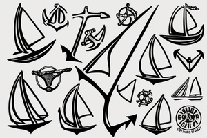 anchor
sailing
sailboat tattoo idea