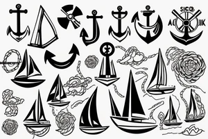 anchor
sailing
sailboat tattoo idea
