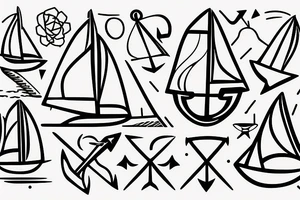 anchor
sailing
sailboat tattoo idea