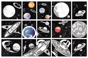 space theme tattoo idea