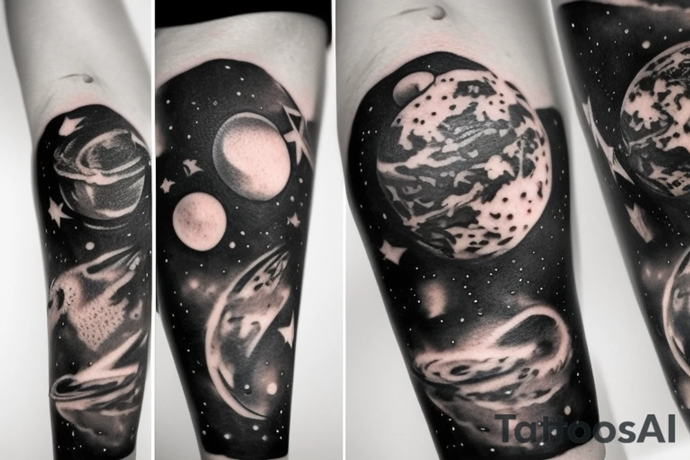 space theme tattoo idea