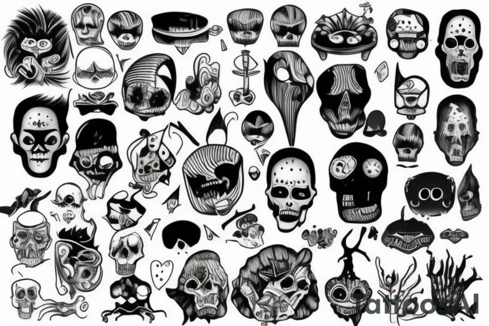 unique and creepy tattoo idea
