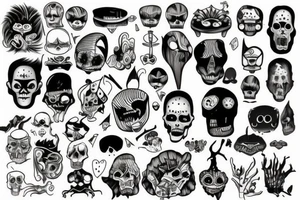 unique and creepy tattoo idea