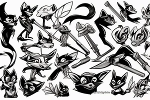 Sly Cooper's cane tattoo idea