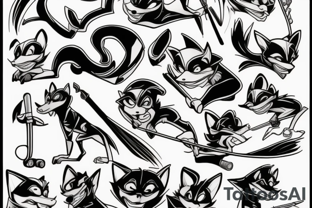 Sly Cooper's cane tattoo idea