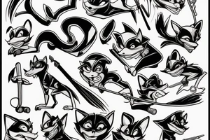 Sly Cooper's cane tattoo idea