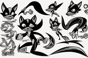 Sly Cooper's hook tattoo idea