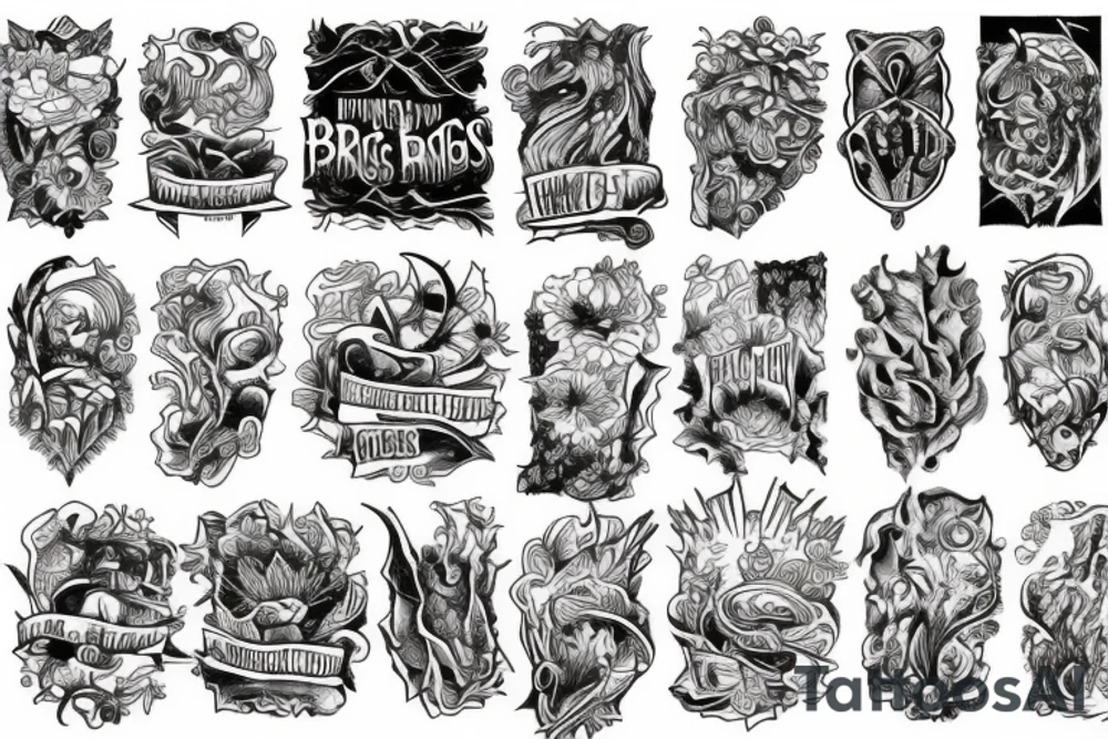 pages turned with the bridges burned tattoo idea