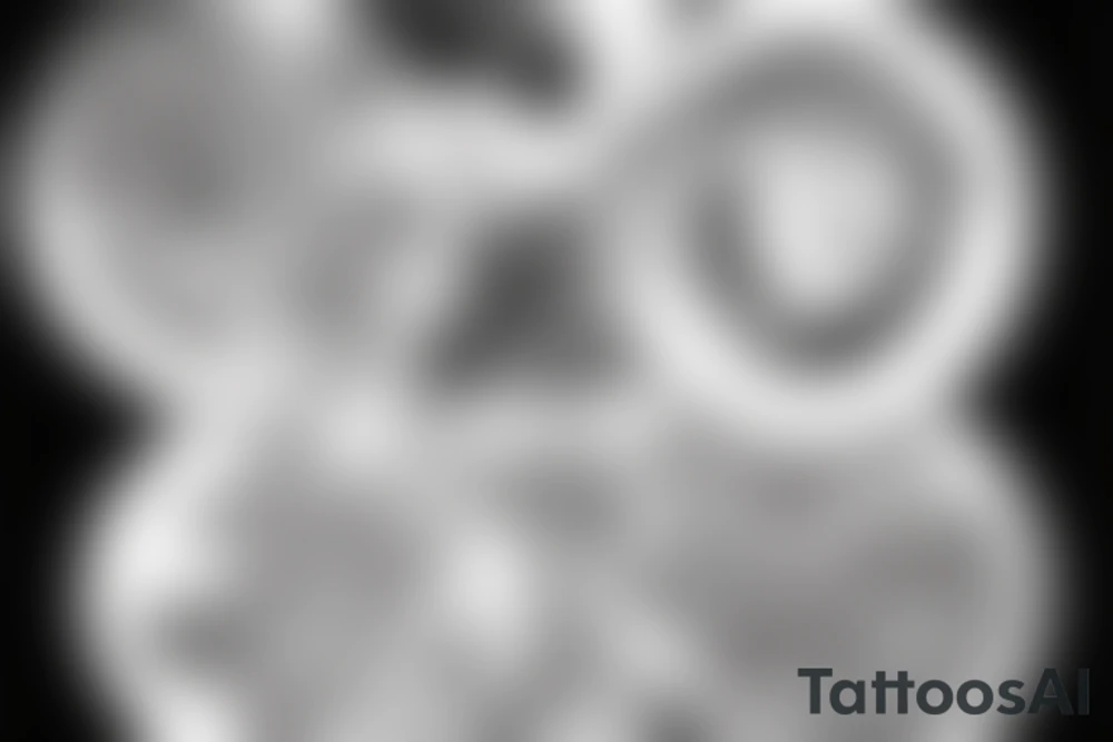 ying yang eye tattoo idea
