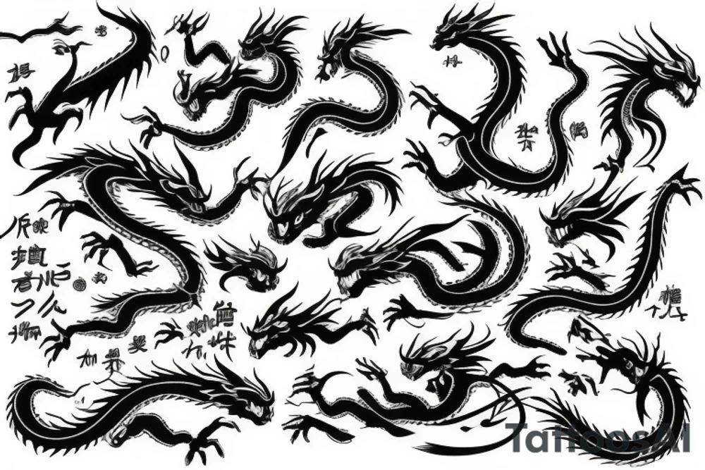 dragon tattoo idea