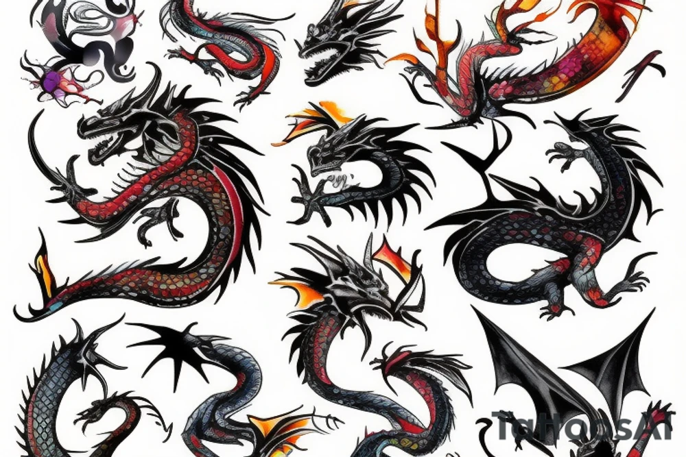 dragon tattoo idea