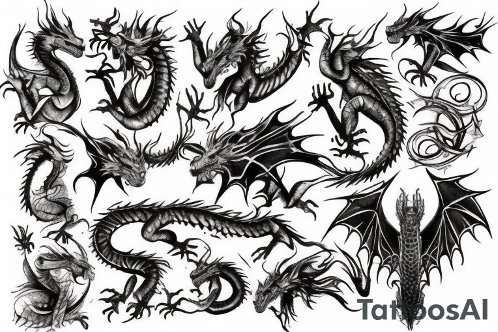 dragon tattoo idea