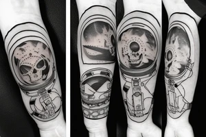 Memento mori with an astronaut tattoo idea