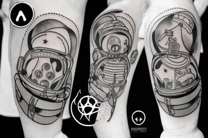 Memento mori with an astronaut tattoo idea