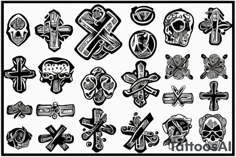 a cross tattoo idea