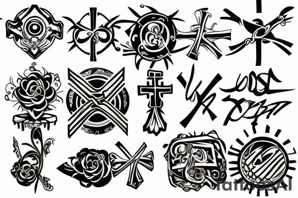 a cross tattoo idea