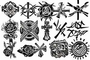 a cross tattoo idea