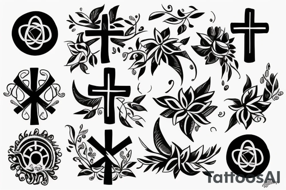 a cross tattoo idea
