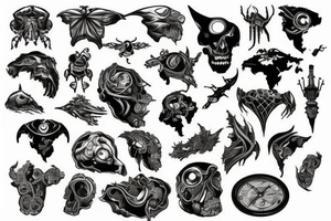 world map tattoo idea