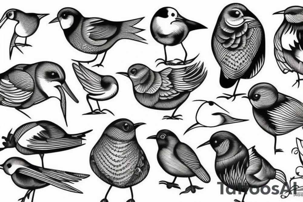 Woodcock bird tattoo idea