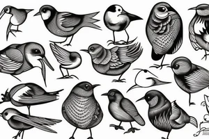 Woodcock bird tattoo idea