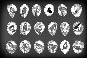 Woodcock bird tattoo idea