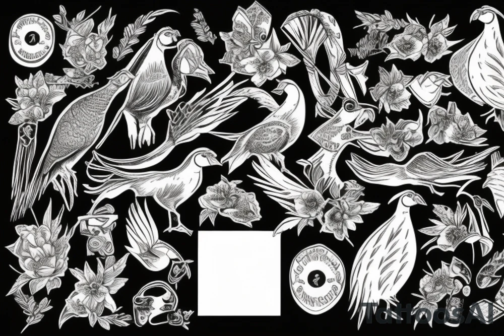 Pheasant tattoo idea