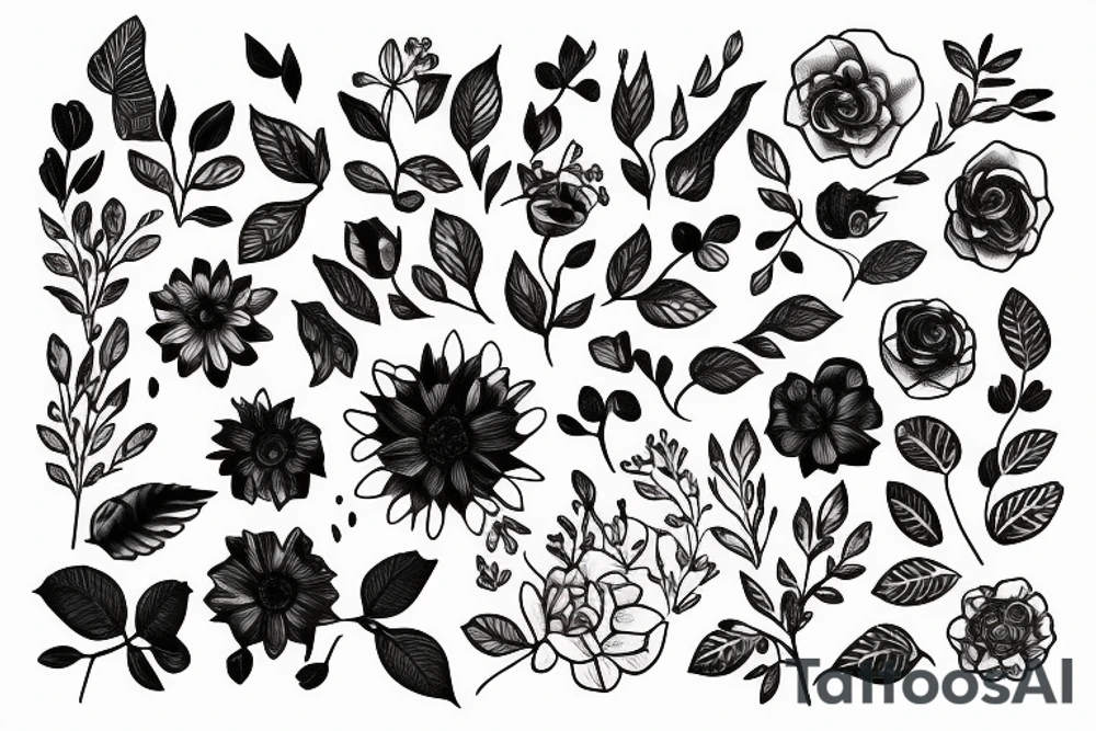 Find someone who grows flowers in the darkest parts of you tattoo idea