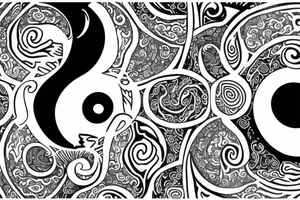 ying yang tattoo idea