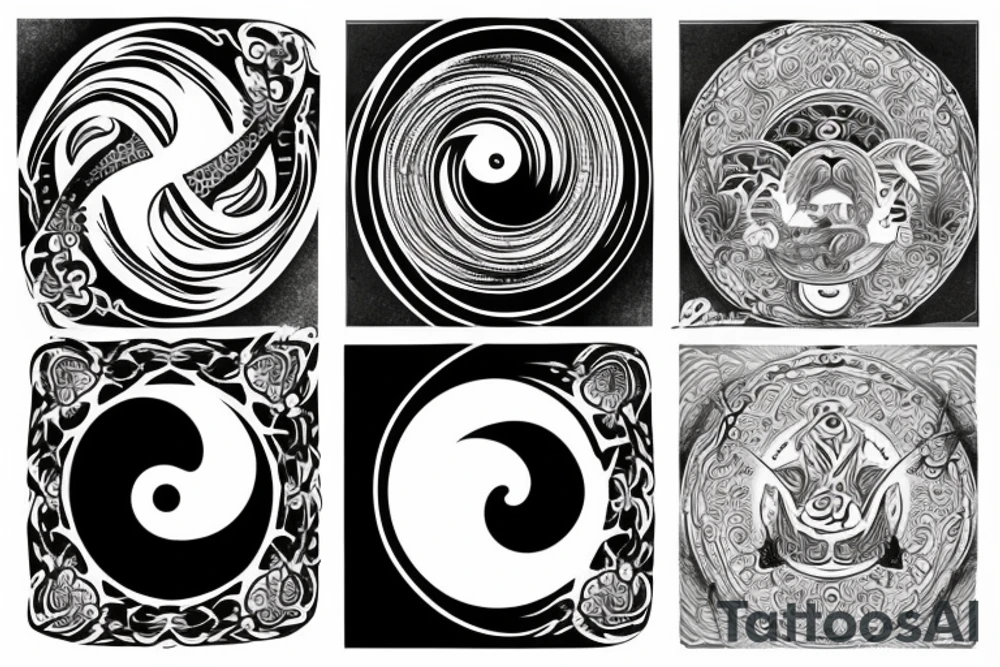 ying-yang tattoo idea