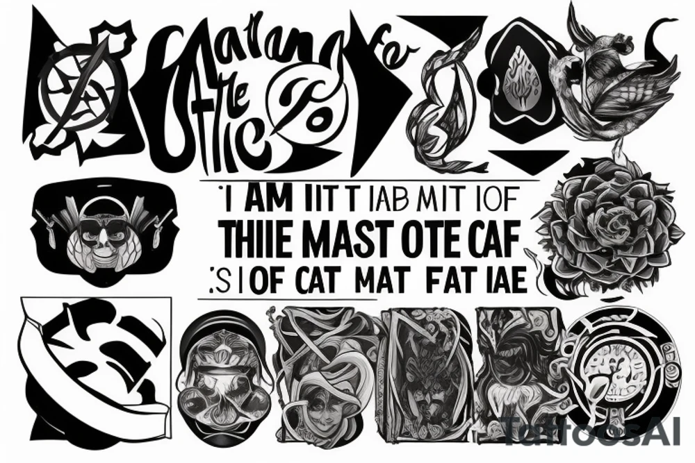 I am the master of my fate.  I am the captain of my soul. tattoo idea