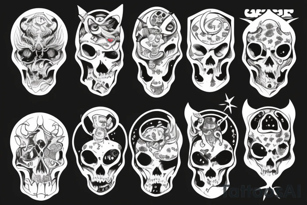 space demons tattoo idea