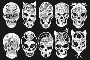 space demons tattoo idea