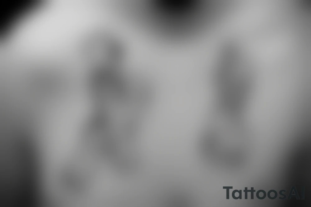 Two people sharing one cigarette tattoo idea