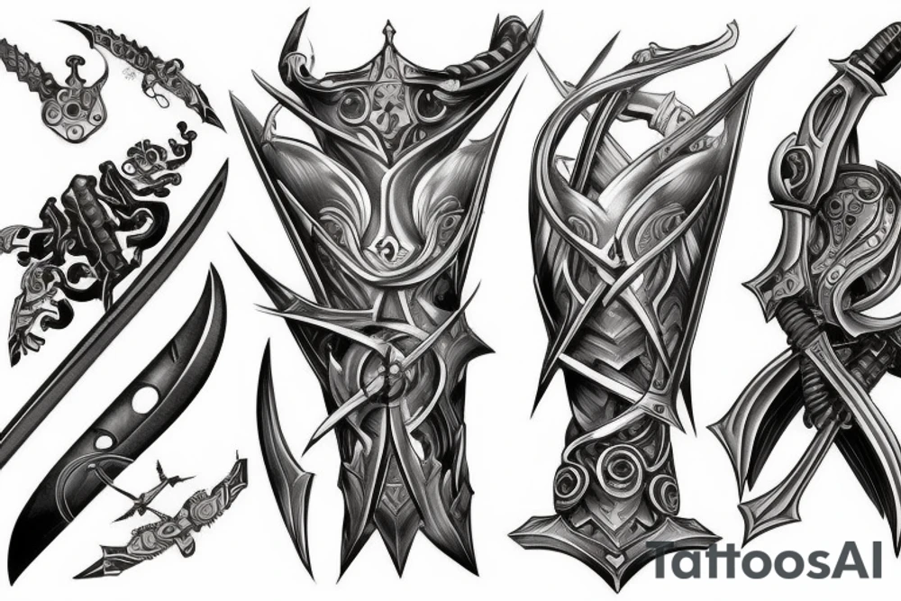 Intelligent sword tattoo idea