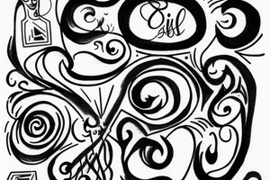 By his grace written in words tattoo idea
