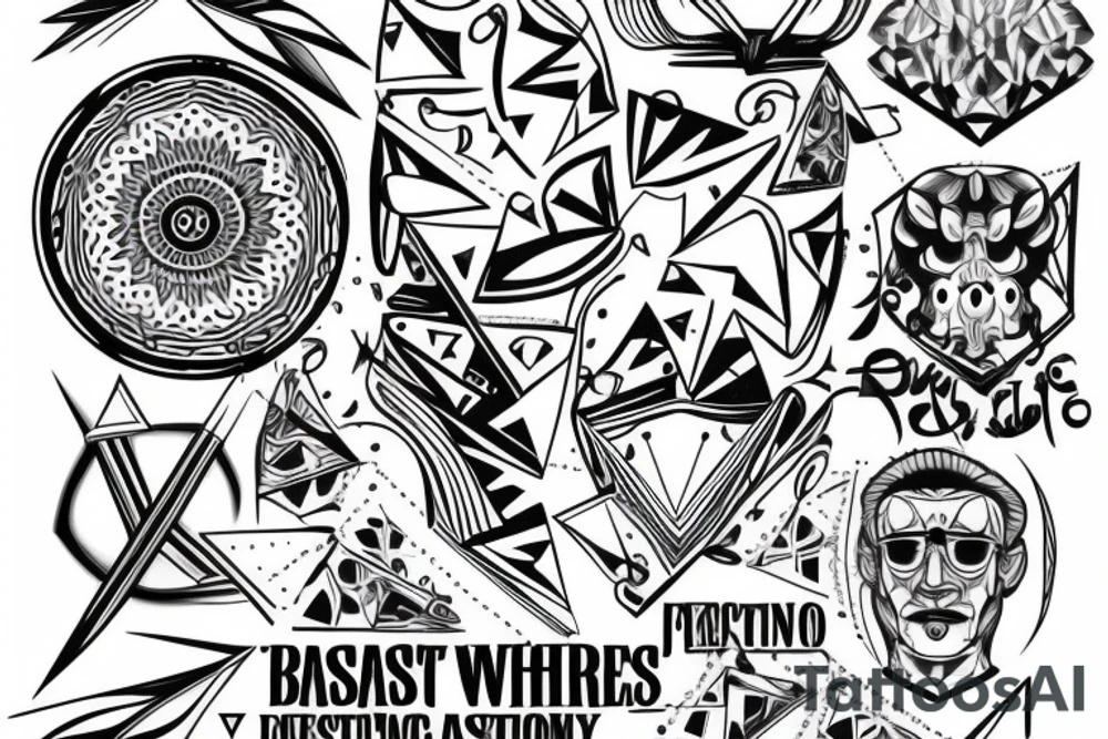 Man getting best of both worlds tattoo idea