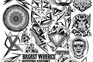 Man getting best of both worlds tattoo idea