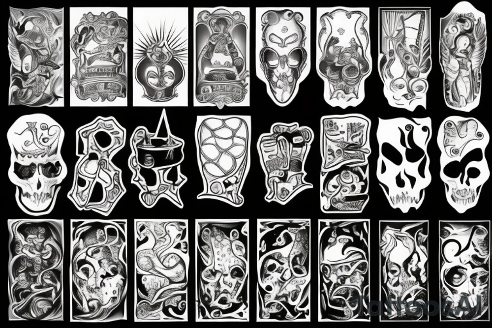 Light under closed doors tattoo idea