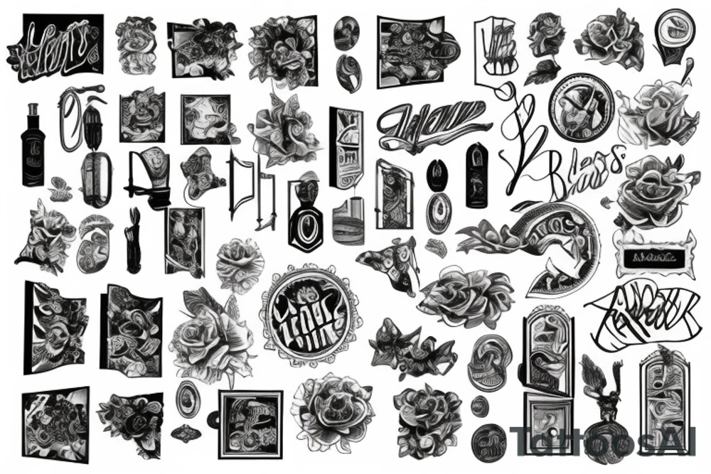 Light under closed doors tattoo idea
