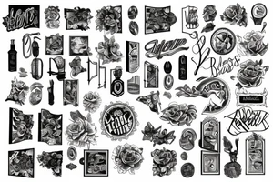 Light under closed doors tattoo idea