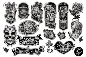 Light under closed doors tattoo idea