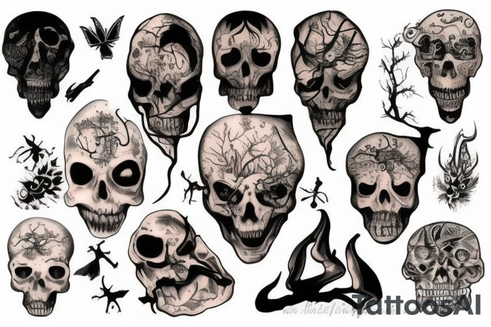 Horror Nature tattoo idea