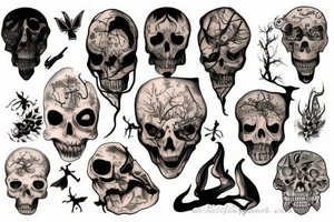 Horror Nature tattoo idea