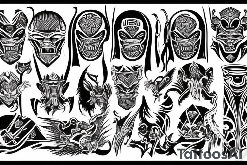 Mid-evil era tribal tattoo idea