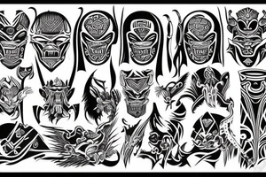 Mid-evil era tribal tattoo idea