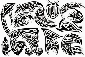Mid-evil era tribal tattoo idea
