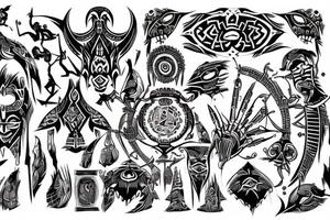 Dark ages tribal tattoo idea