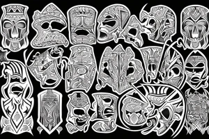 Dark ages tribal tattoo idea