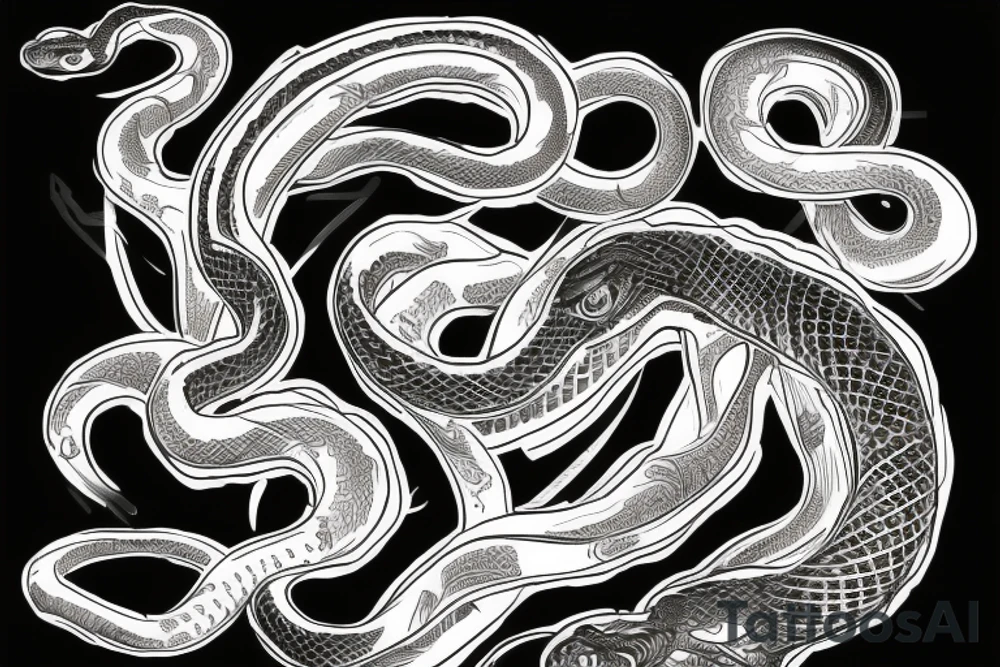 omega ,
four elementh
snake tattoo idea